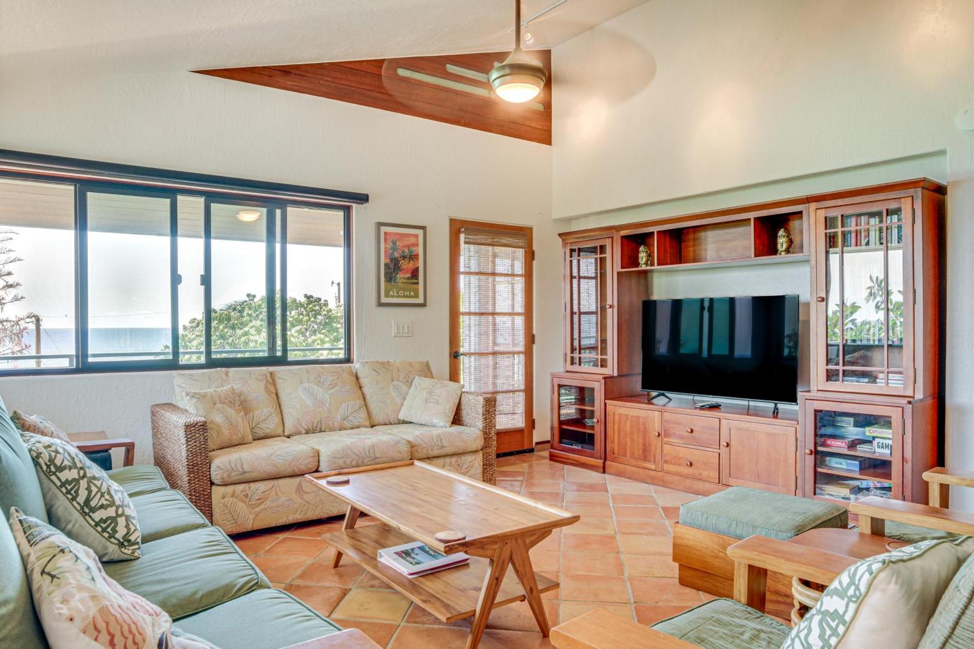 Ocean-View Bungalow Walk To Pebbles Beach! Hookena Ngoại thất bức ảnh